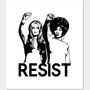 Gloria Steinem and Angela Davis Resist Posters and Art